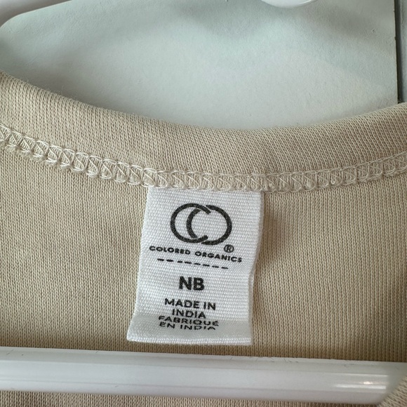 Colored Organics Natural Infant Gown Embroidered ‘Rosie’ (Size Newborn) - Picture 5 of 7